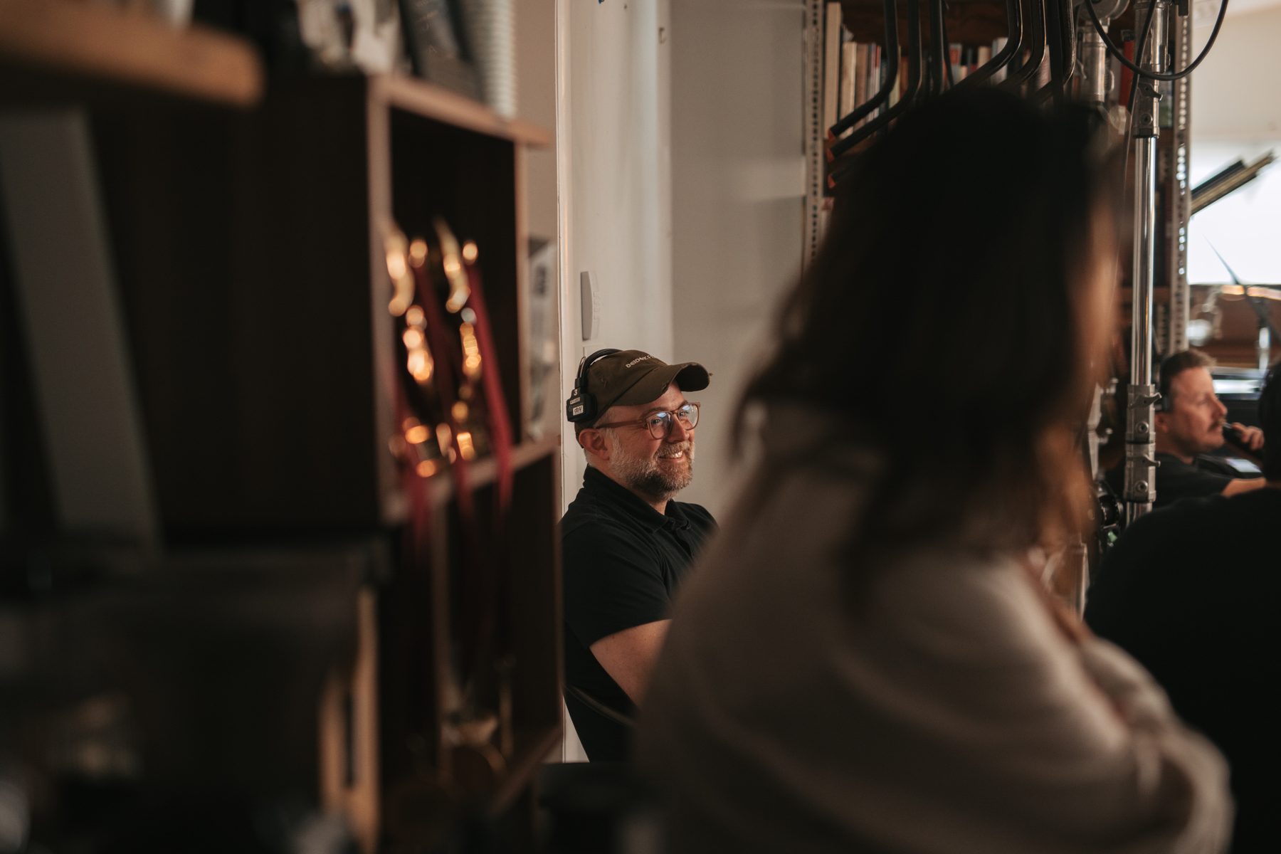 A Deidox crew member on set